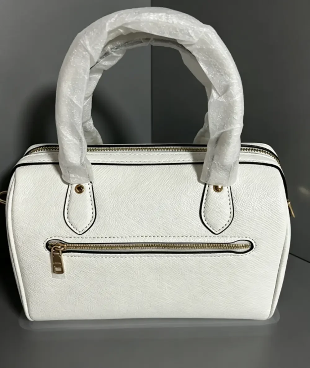 Coach Mini Carey Signature Denim Light Pink Crossbody Bag